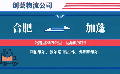 合肥到加蓬物流公司