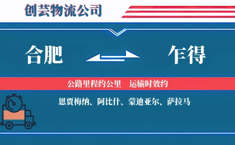 合肥到乍得物流公司