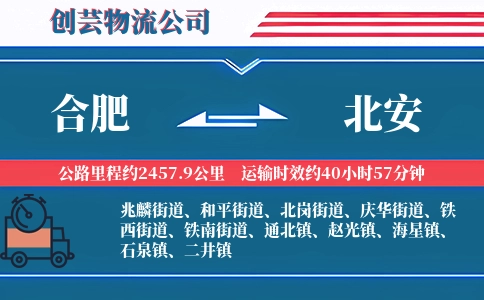 合肥到北安物流公司