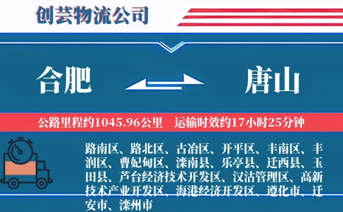 合肥到唐山物流公司