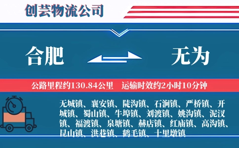 合肥到无为物流公司