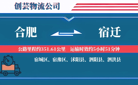 合肥到宿迁物流
