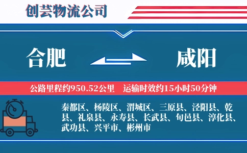 合肥到咸阳物流