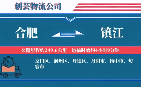 合肥到镇江物流