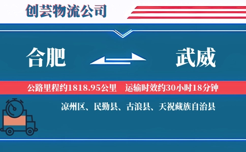 武威到合肥物流公司