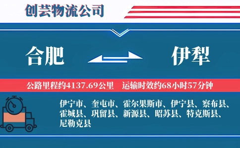 伊犁到合肥物流公司