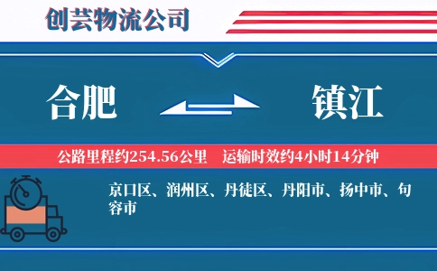 镇江到合肥物流公司
