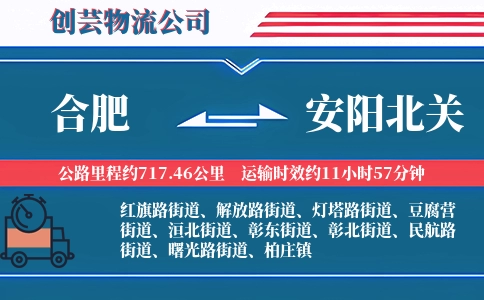 合肥到安阳北关物流公司