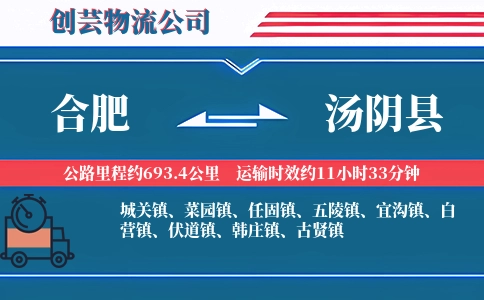 合肥到汤阴县物流公司