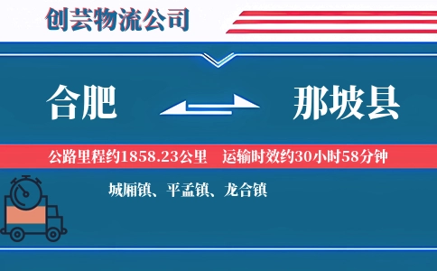 合肥到那坡县物流公司