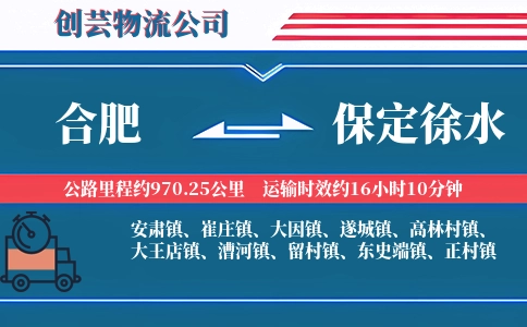 合肥到保定徐水物流公司