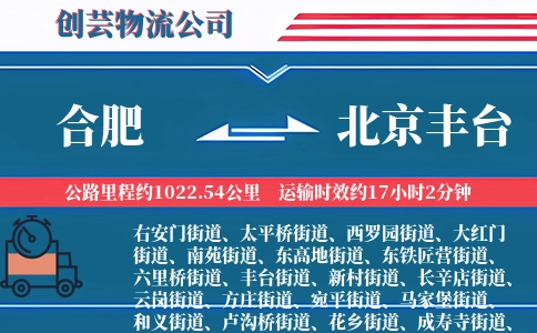合肥到北京丰台物流公司