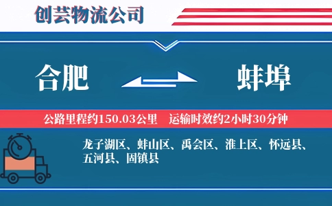 合肥到蚌埠物流公司-医疗物资专线-全程高速