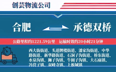 合肥到承德双桥物流公司