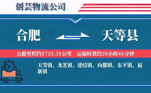 合肥到天等县物流公司