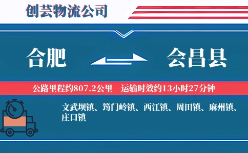 合肥到会昌县物流公司