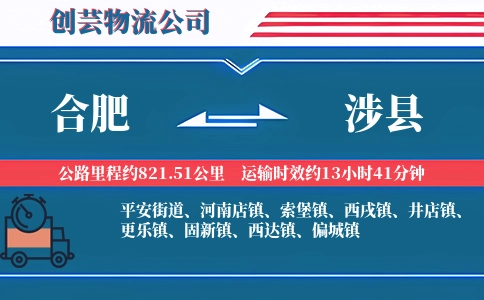 合肥到涉县物流公司