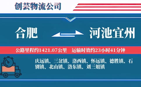 合肥到河池宜州物流公司