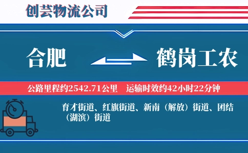 合肥到鹤岗工农物流公司