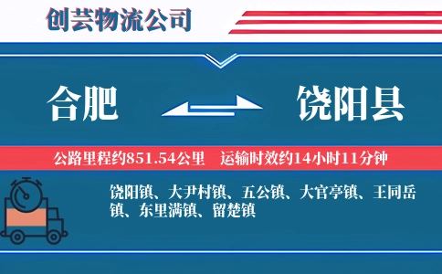 合肥到饶阳县物流公司