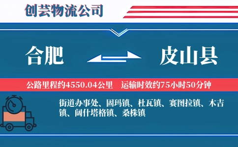 合肥到皮山县物流公司
