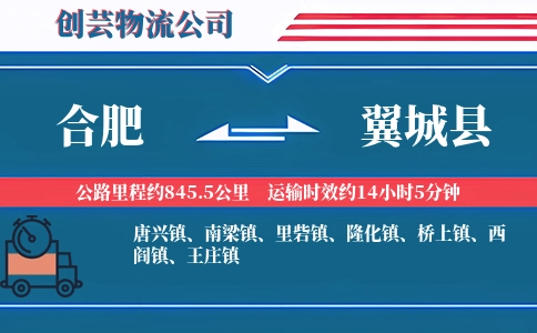 合肥到翼城县物流公司