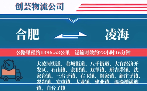 合肥到凌海物流公司