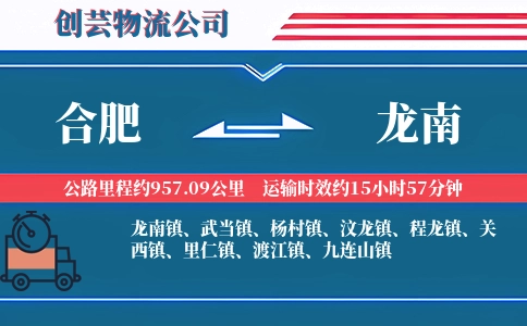 合肥到龙南物流公司