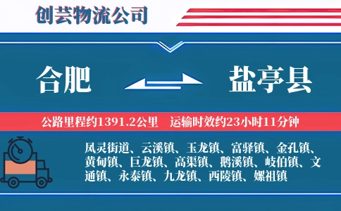 合肥到盐亭县物流公司