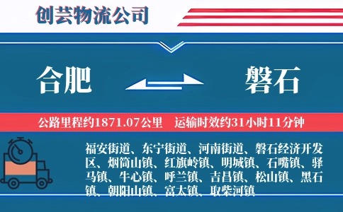 合肥到磐石物流公司
