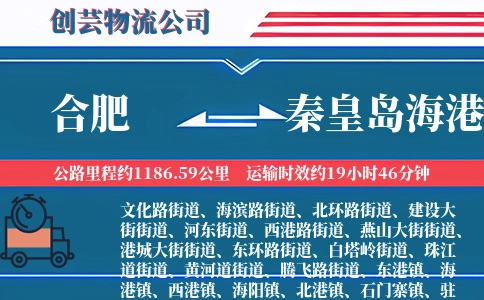 合肥到秦皇岛海港物流公司