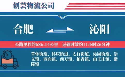 合肥到沁阳物流公司