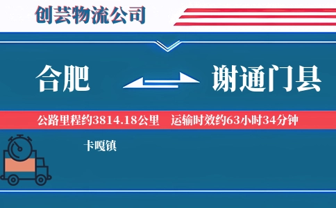 合肥到谢通门县物流公司