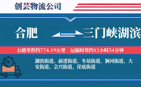 合肥到三门峡湖滨物流公司