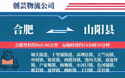 合肥到山阳县物流公司