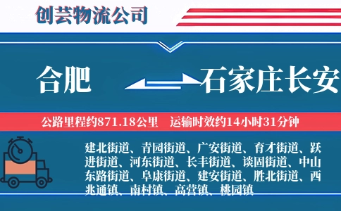 合肥到石家庄长安物流公司