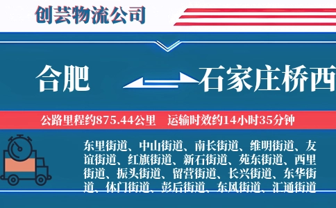 合肥到石家庄桥西物流公司