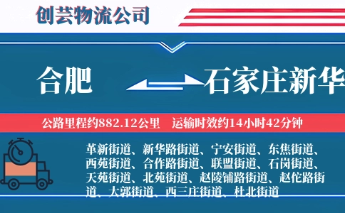 合肥到石家庄新华物流公司