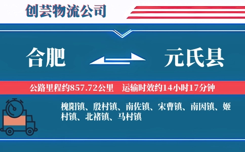 合肥到元氏县物流公司