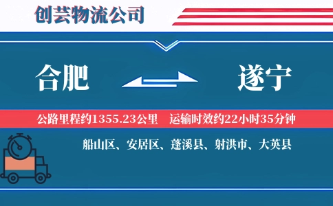 合肥到遂宁物流公司