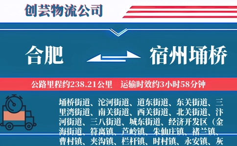 合肥到宿州埇桥物流公司