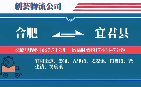 合肥到宜君县物流公司