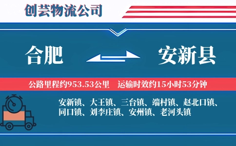 合肥到安新县物流公司