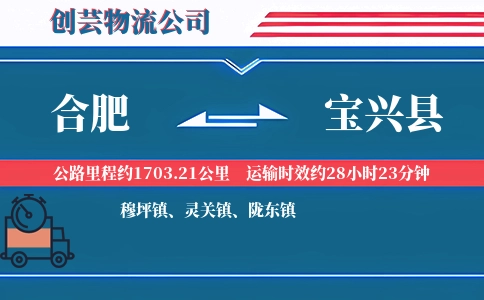 合肥到宝兴县物流公司