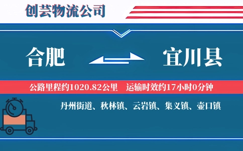 合肥到宜川县物流公司