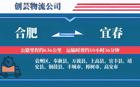 合肥到宜春物流公司