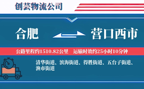 合肥到营口西市物流公司