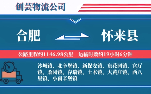 合肥到怀来县物流公司