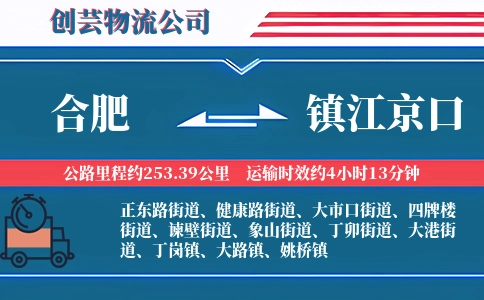 合肥到镇江京口物流公司