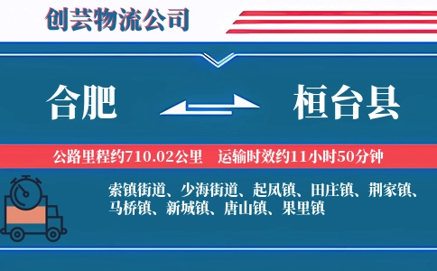 合肥到桓台县物流公司